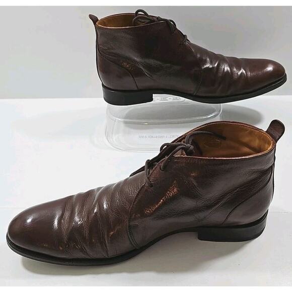 Bexley ~Men\'s Size 44 (US 10.5)~ Brown Leather Lace-Up Shoes \
